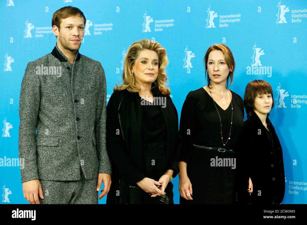 Actors Paul Hamy L Catherine Deneuve 2ndl And Nemo Schiffman R And Director Emmanuelle Bercot 2ndr Pose During A Photocall To Promote The Movie Elle S En Va At The 63rd Berlinale International Actors Paul Hamy L Catherine Deneuve 2ndl And Nemo Schiffman R And Director Emmanuelle Bercot 2ndr Pose During A Photocall To Promote The Movie Elle S En Va At The 63rd Berlinale International