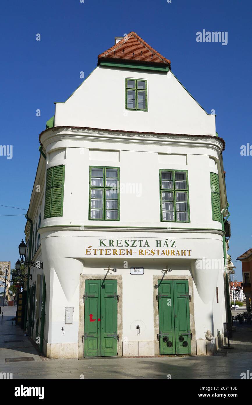 Casa de Kreszta, Győr, Raab, Provincia de Győr-Moson-Sopron, Hungría, Magyarország, Europa Foto de stock