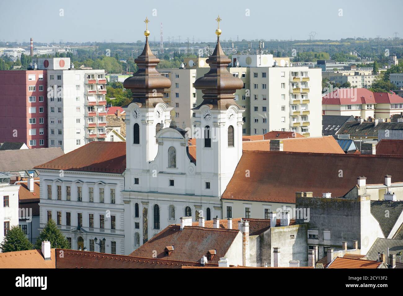 Iglesia benedictina de San Ignacio de Loyola, Győr, Raab, Provincia de Győr-Moson-Sopron, Hungría, Magyarországo, Europa, Loyolai Szent Ignác bencés templom Foto de stock