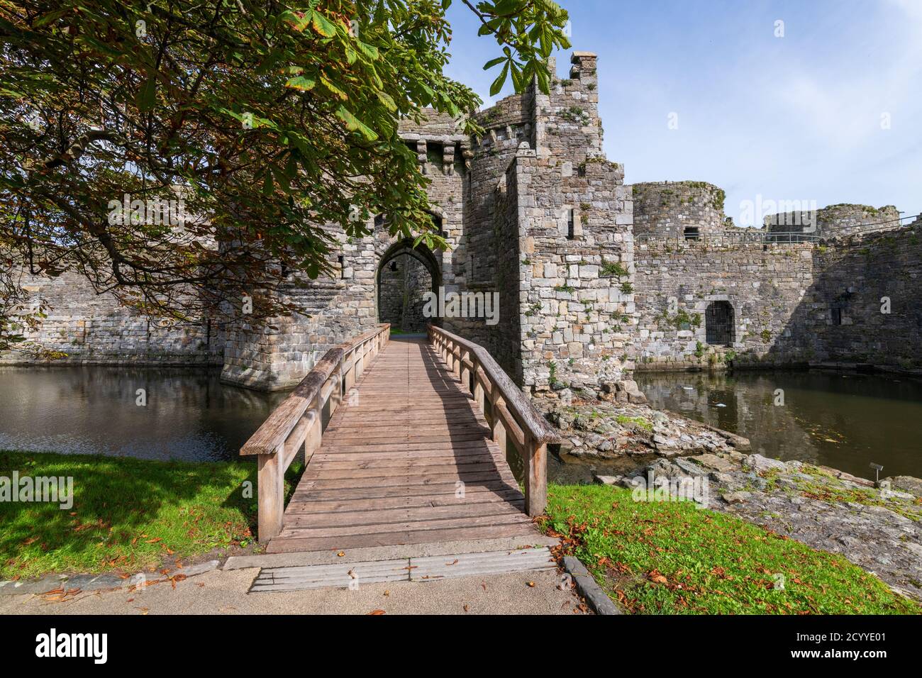 Castillo de Beaumaris, Anglesey, Gales, Reino Unido Foto de stock