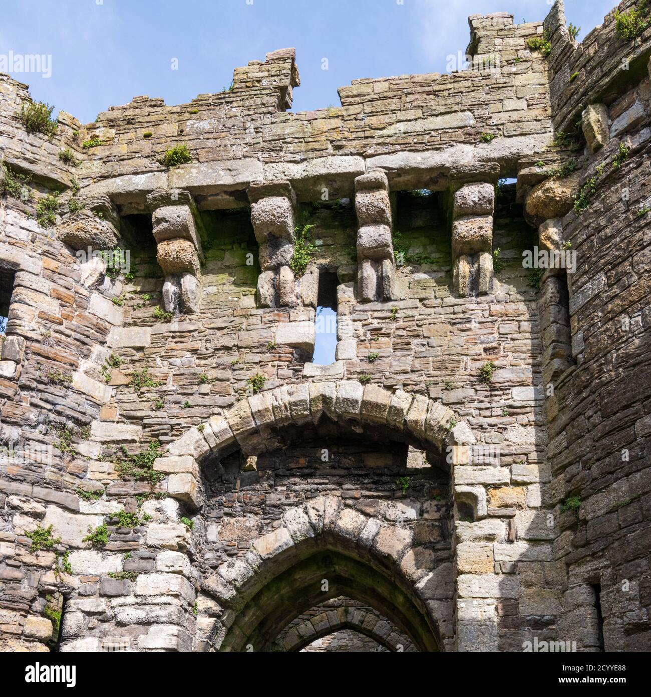 Castillo de Beaumaris, Anglesey, Gales, Reino Unido Foto de stock