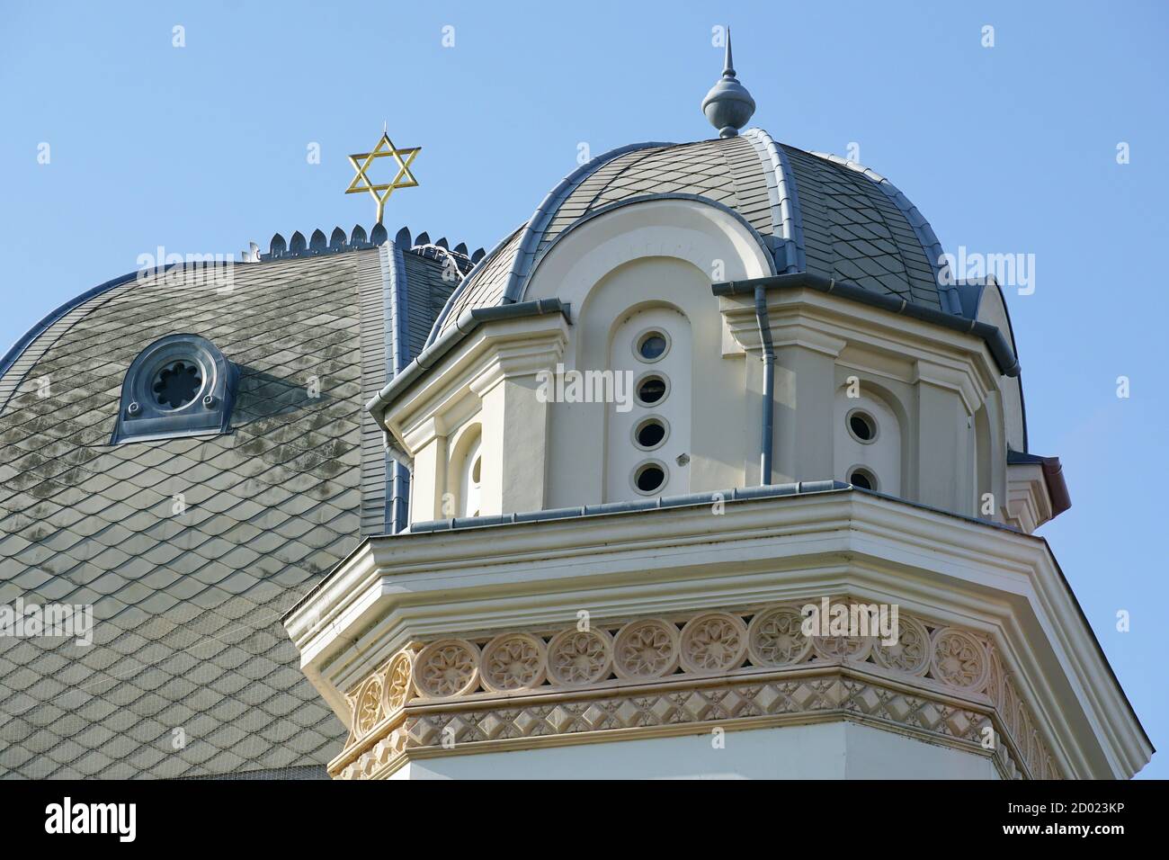 Antigua sinagoga, Győr, Raab, condado de Győr-Moson-Sopron, Hungría, Magyarország, Europa Foto de stock