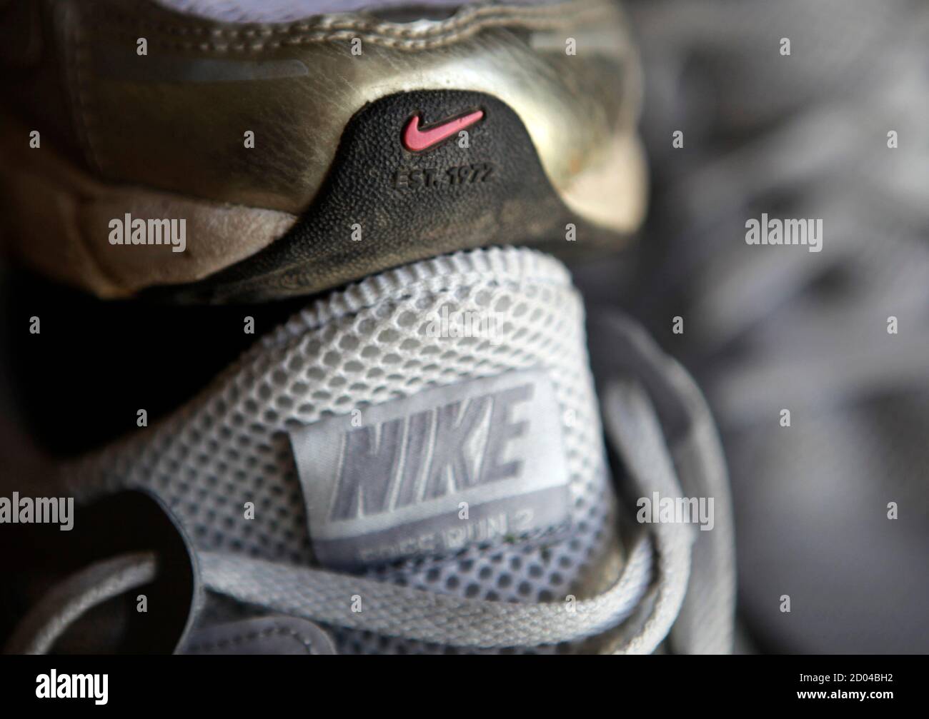 Nike running shoes are seen in Los Angeles, California March 20, 2012. Nike,  Inc. plans to