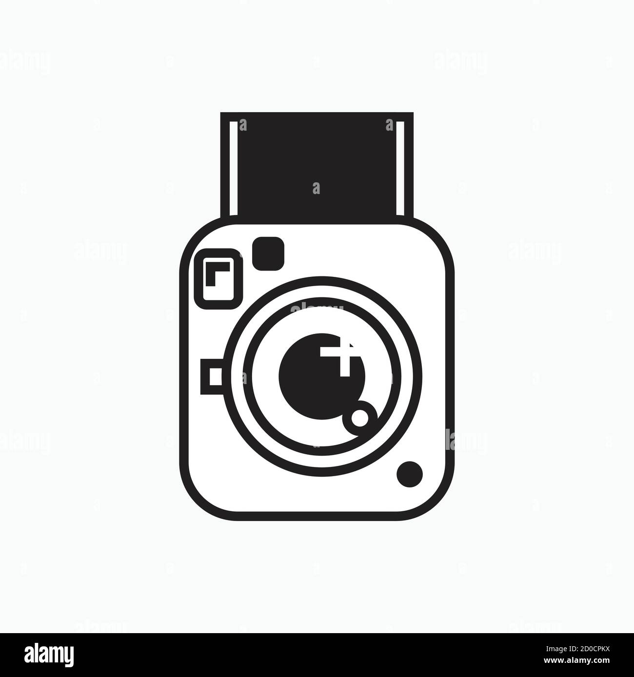 cámara instantánea de estilo plano icono de ilustración vectorial Imagen  Vector de stock - Alamy