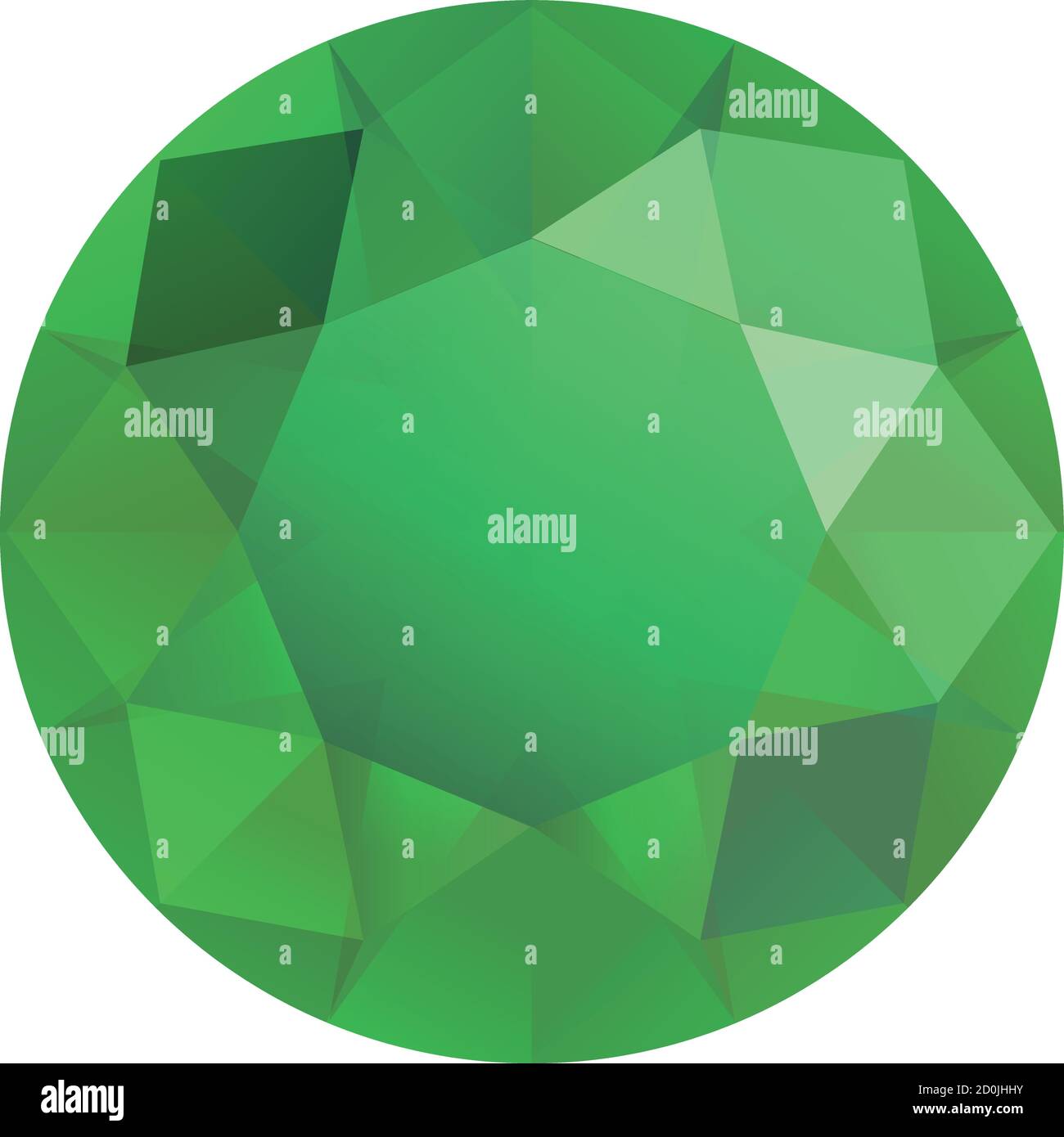 Piedras preciosas verdes, gemas esmeralda, corte de diamante frente de mesa  de gemas verdes Imagen Vector de stock - Alamy