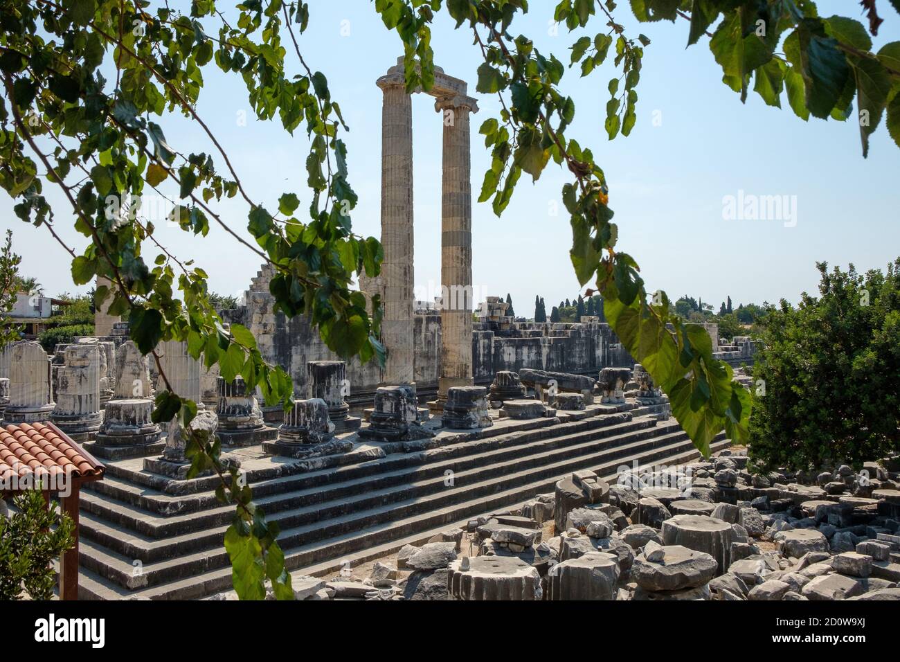 Ruinas del templo helenístico de Apolo en Didim / Didyma Foto de stock