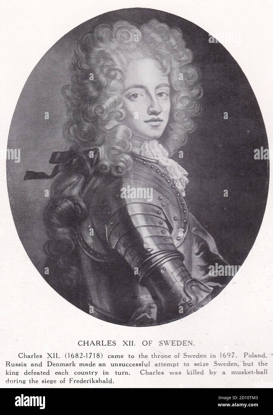 Carlos XII. De Suecia 1682 - 1718 Foto de stock