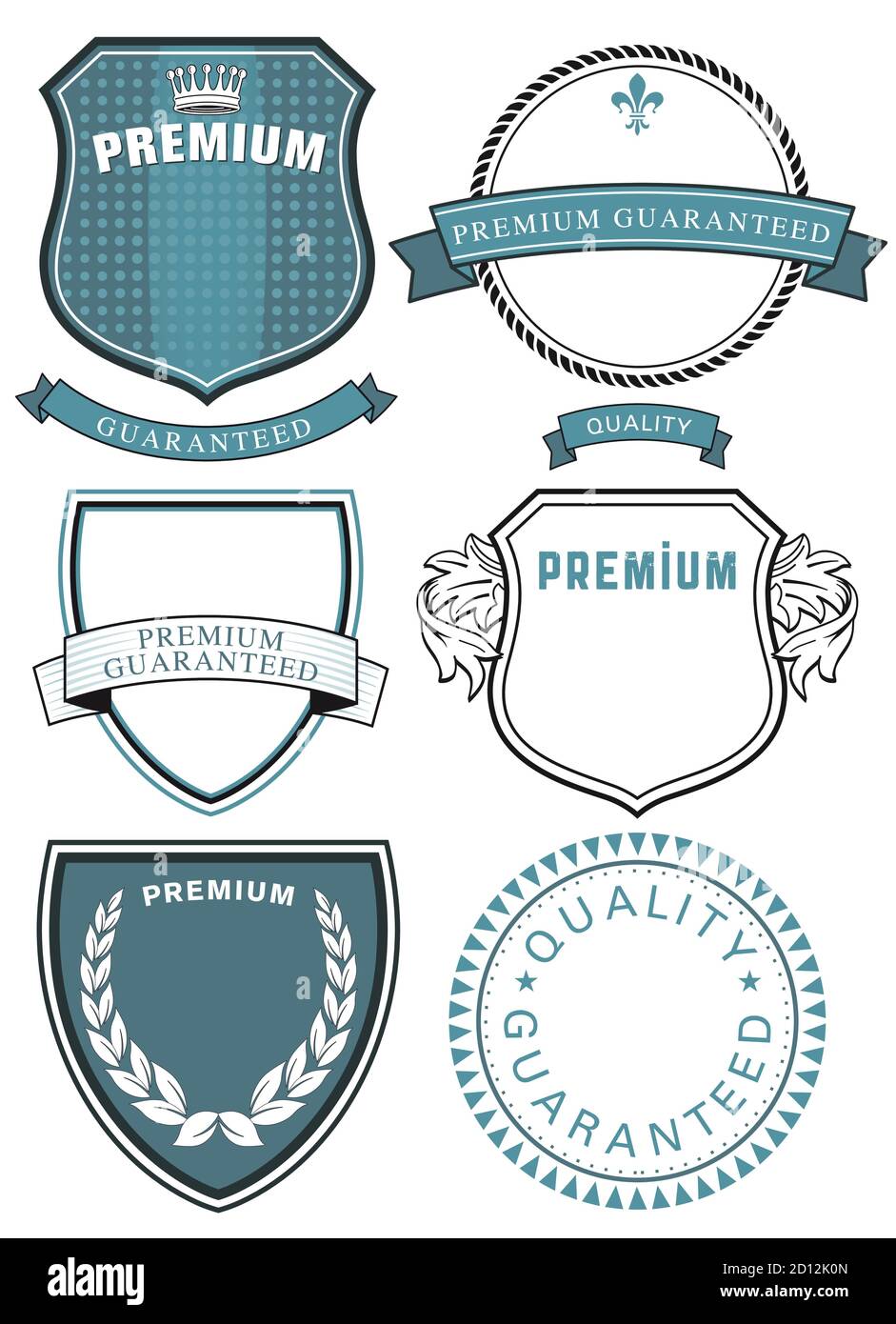 Sello de calidad premium, símbolo de certificado - ilustración vectorial Ilustración del Vector
