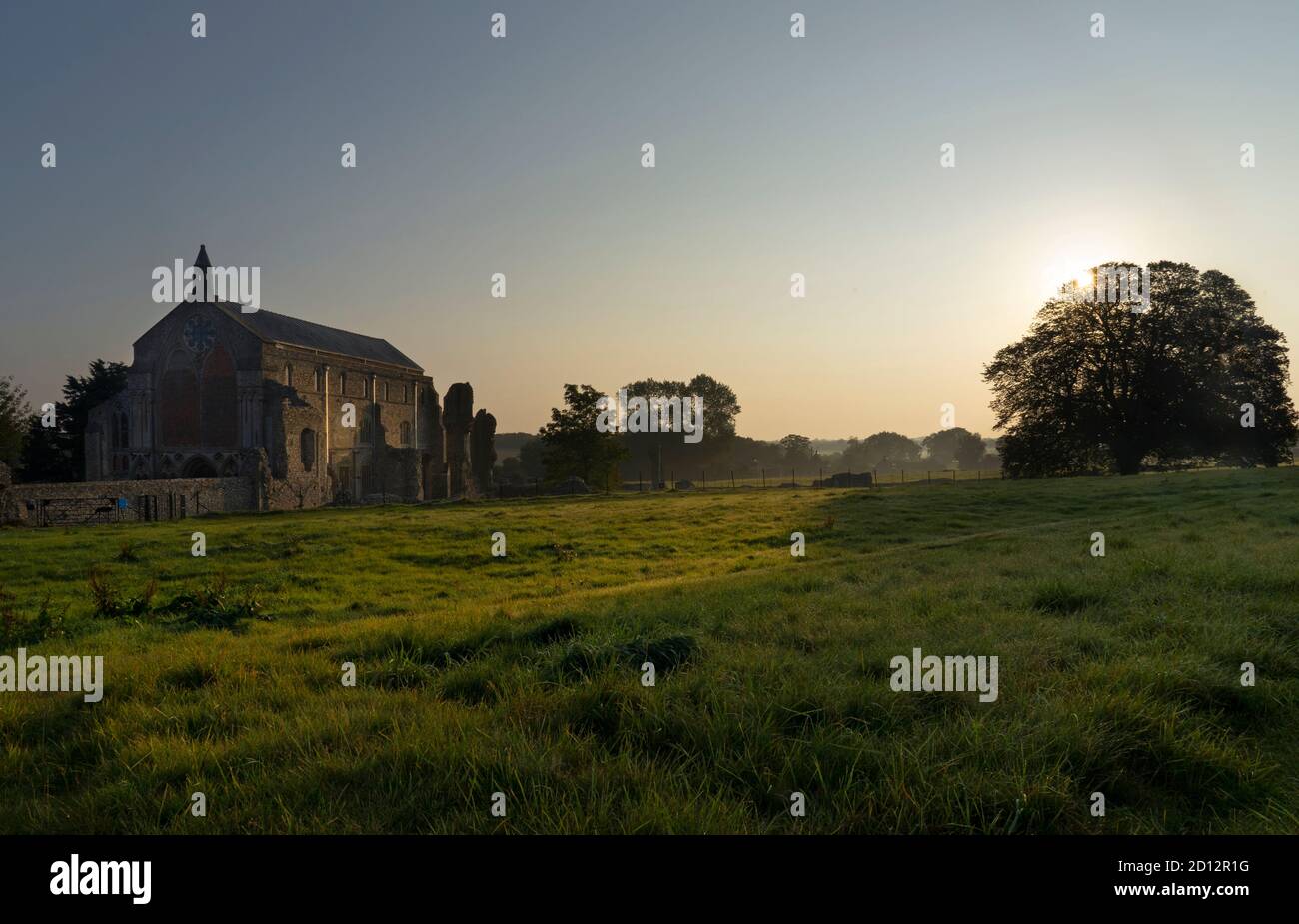 Binham Priory, Binham, Norfolk, Inglaterra Foto de stock