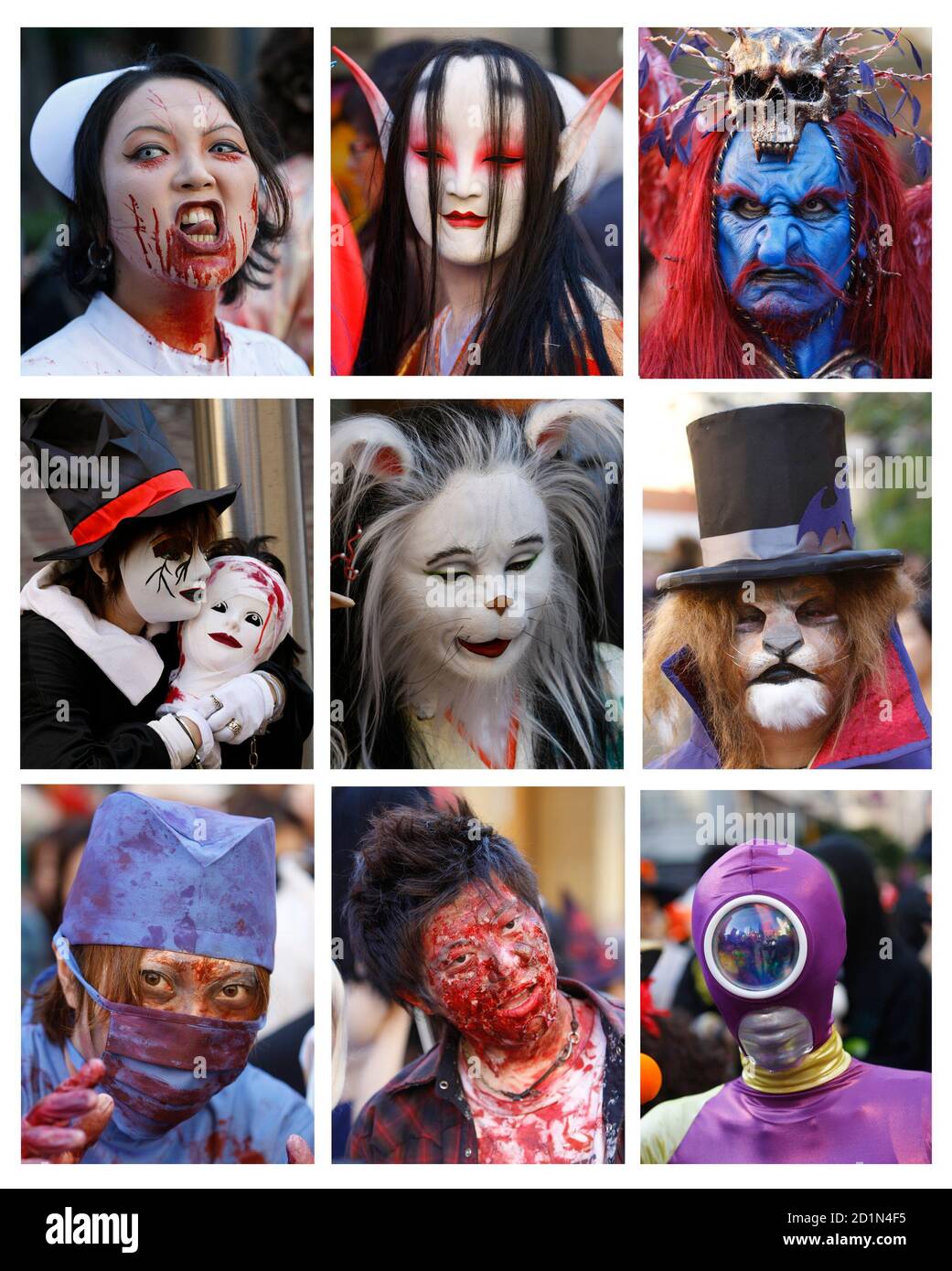 Gente en disfraces de halloween Imágenes recortadas de stock - Alamy Gente en disfraces de halloween Imágenes recortadas de stock - Alamy