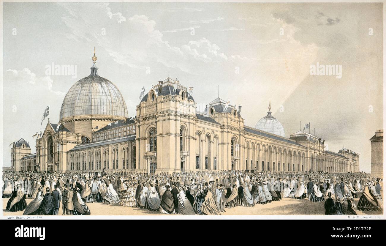 EXPOSICIÓN INTERNACIONAL DE 1862, Kensington, Londres. El edificio de
