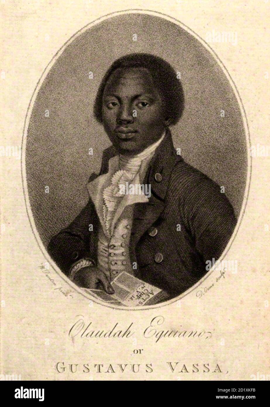 OLAUDAH EQUIANO (c 1745-1797) ex esclavo que hizo campaña por la abolición Foto de stock