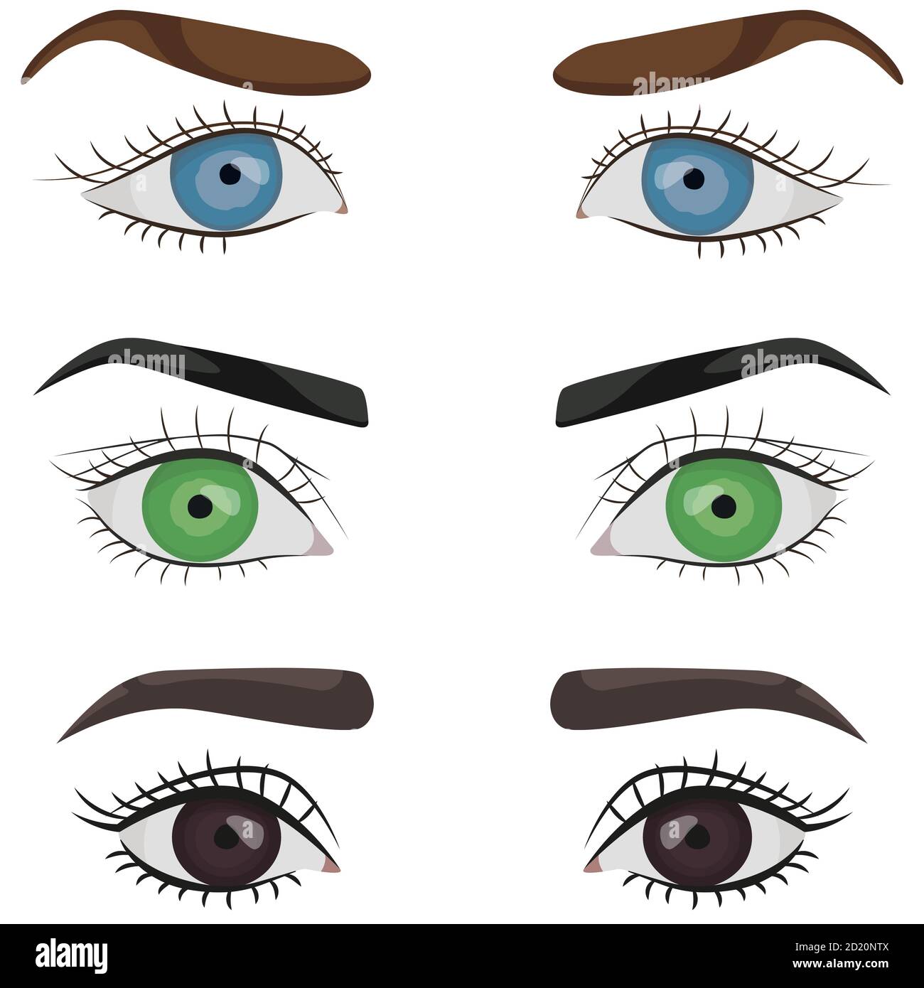 Cartoon human female eye eyelash fotografías e imágenes de alta resolución  - Alamy