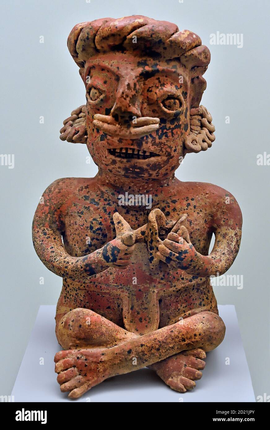 Figura masculina (400 a.C. - 100 d.C.) estilo Colima, período preclásico tardío México, mexicanos, Foto de stock