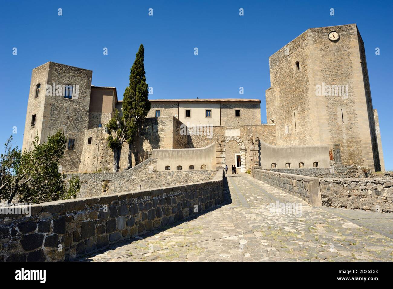 Italia, Basilicata, Melfi, castillo normando de Federico II Foto de stock