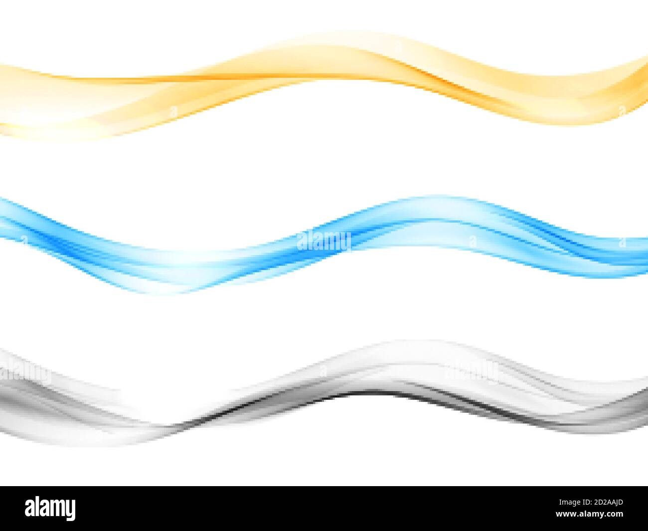 Conjunto de mezcla onda abstracta flujo de onda de color Ilustración del Vector