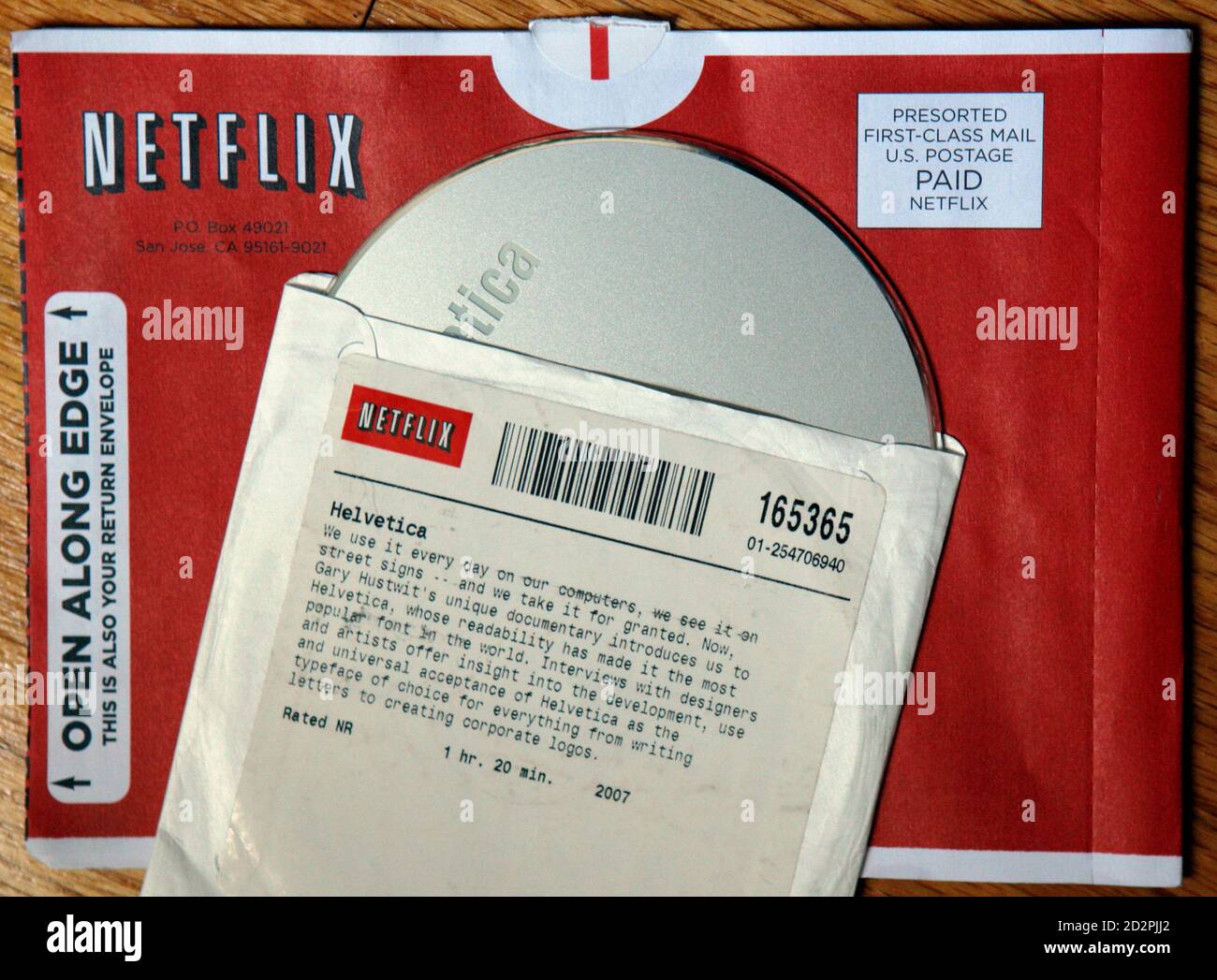 A DVD rental from Netflix is seen in Medford, Massachusetts in this July  25, 2008 file photo. Netflix Inc said on August 14, 2008 that the most  severe system outage in its