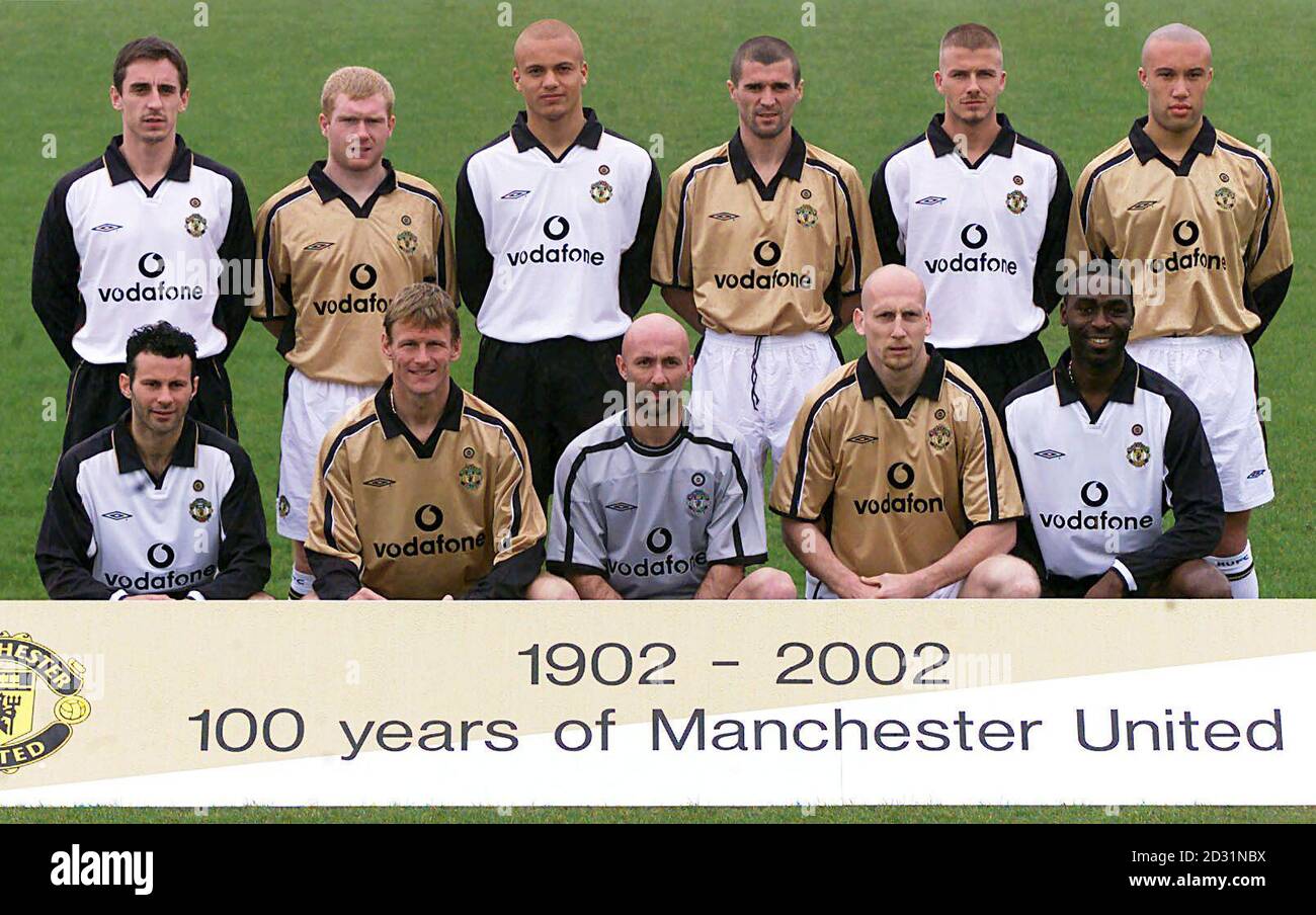 Camiseta retro Manchester United blanca 2001/2002 - 100 años
