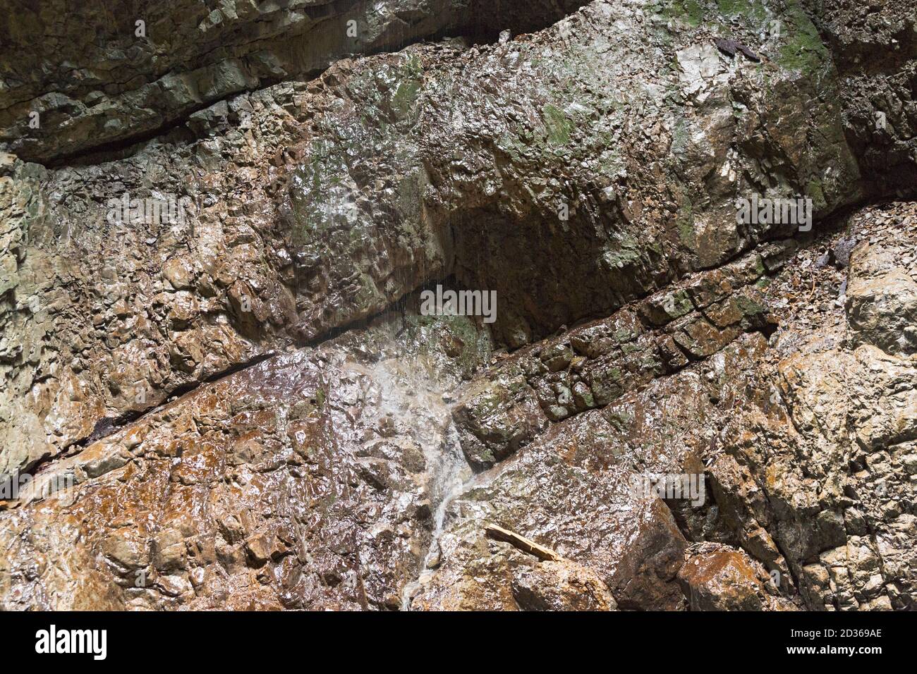 Breitachklamm, Felsen, Wasser Foto de stock