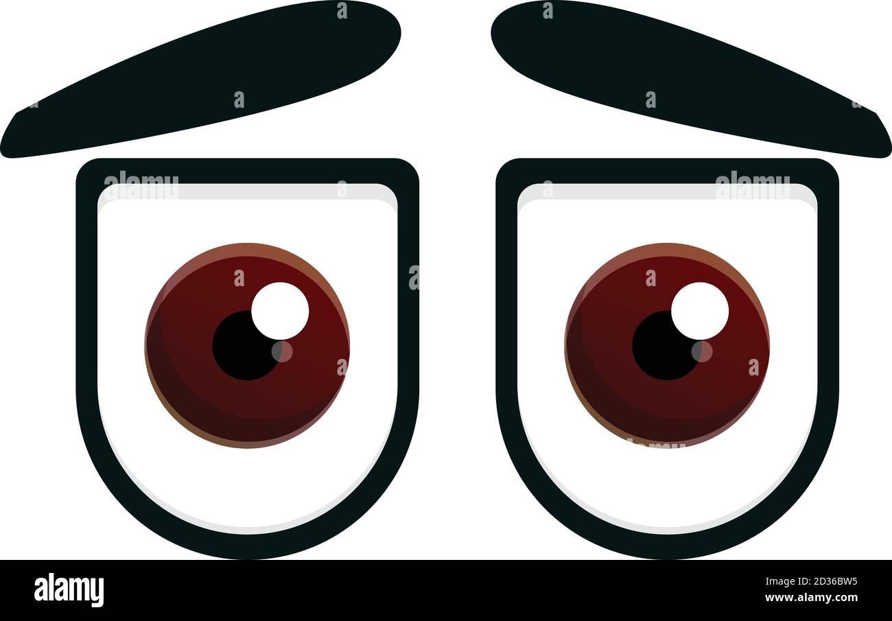 Icono de ojos de observación. Dibujos animados de ojos de mirar icono  vector para diseño web aislado sobre fondo blanco Imagen Vector de stock -  Alamy