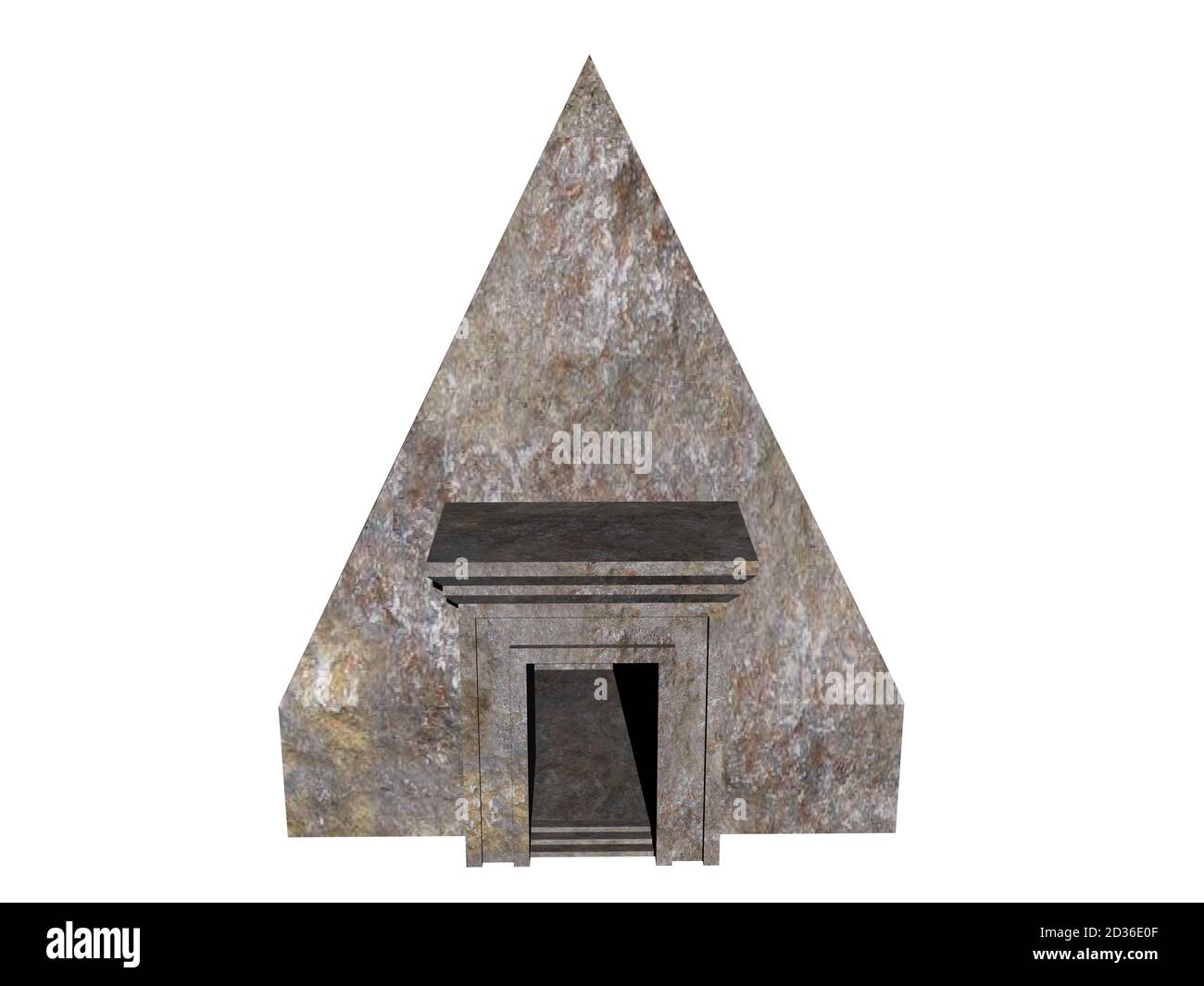 Antigua pirámide egipcia con puerta de entrada Fotografía de stock - Alamy