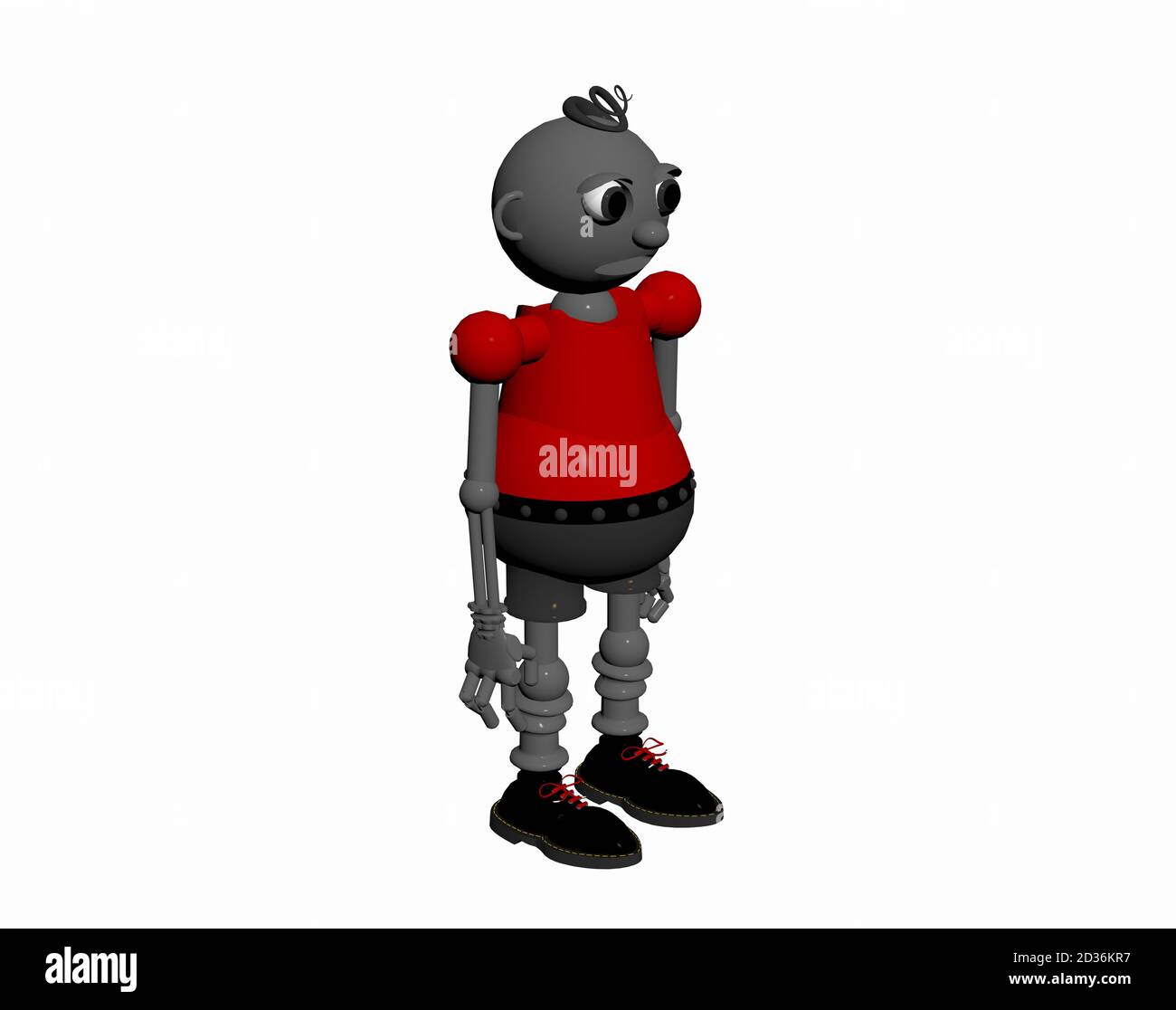 personaje de dibujos animados de un niño en un suéter rojo Fotografía de  stock - Alamy