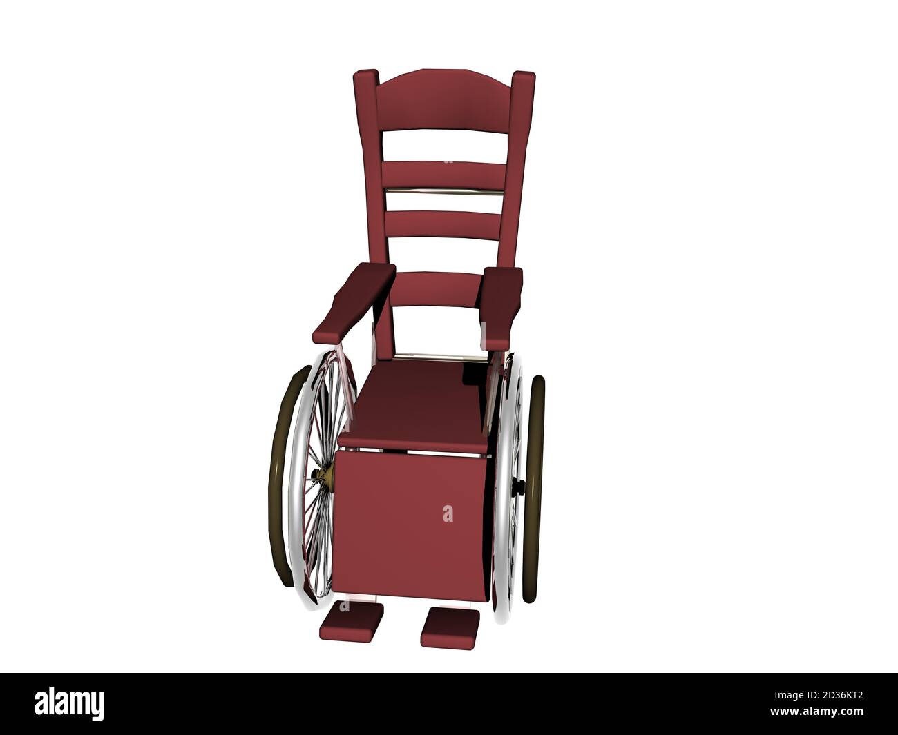 silla de ruedas antigua en la clínica Fotografía de stock - Alamy