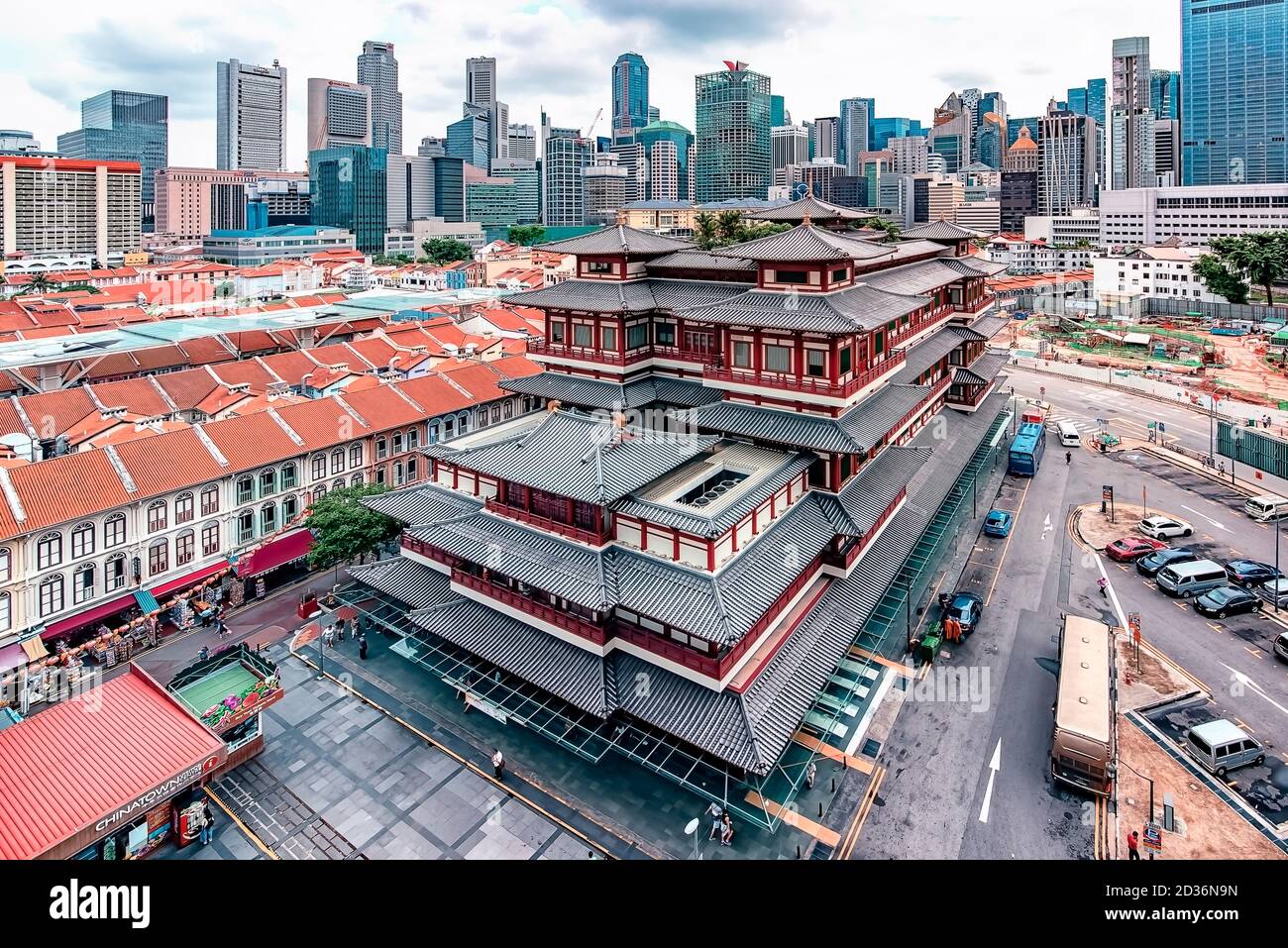 Reliquia del Diente de Buda Templo y Museo de Chinatown, Singapur Foto de stock