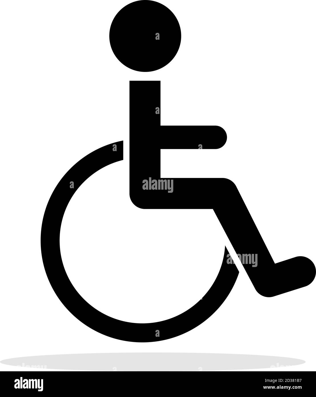 Icono de vector de wc desactivado. Pictograma de atención a la  discapacidad, hombre discapacitado letrero público sanitario, silla  discapacitados personas aseos, handicap inválido símbolo de lavatorio  accesible Imagen Vector de stock -