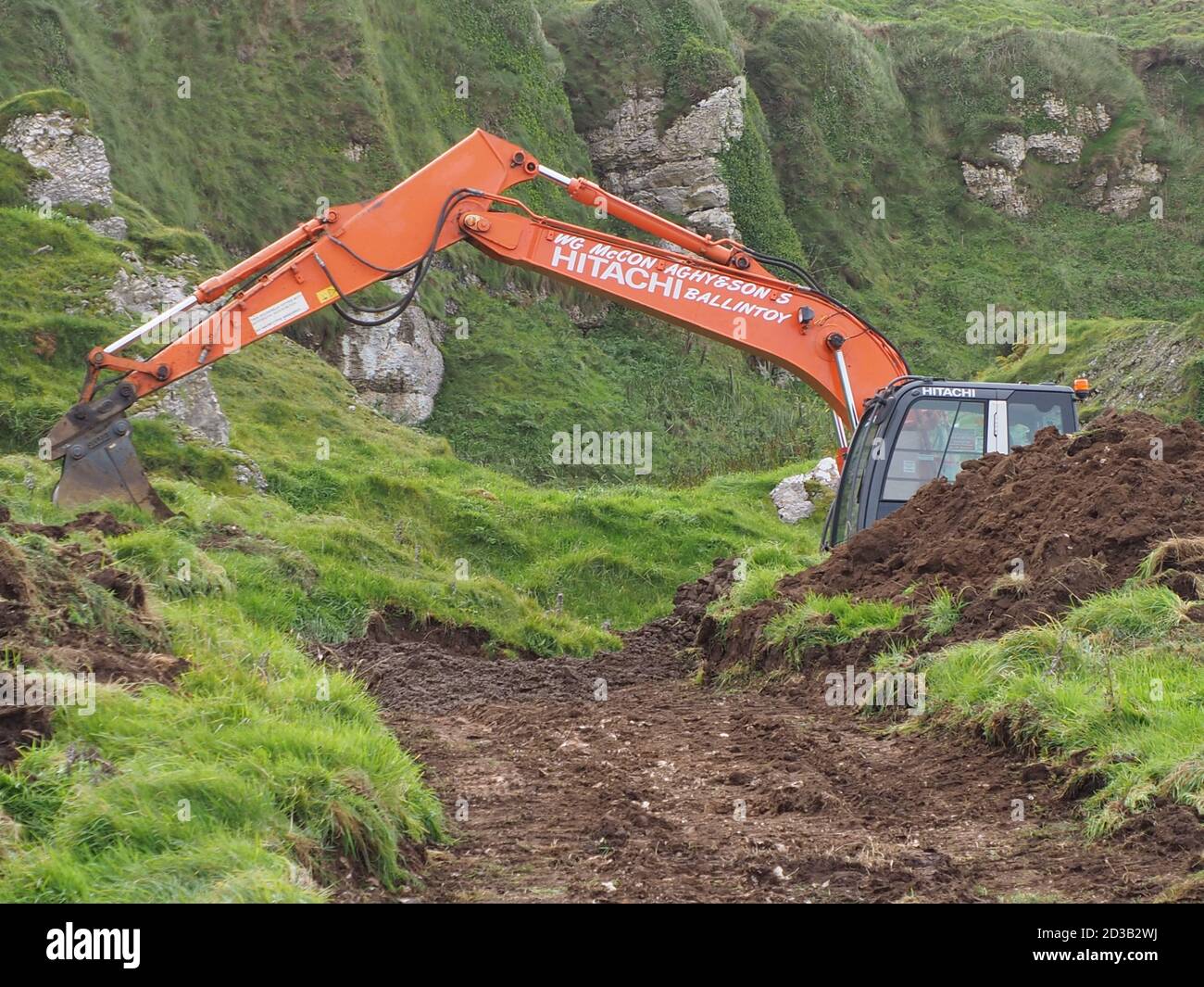 Excavadora Hitachi Foto de stock