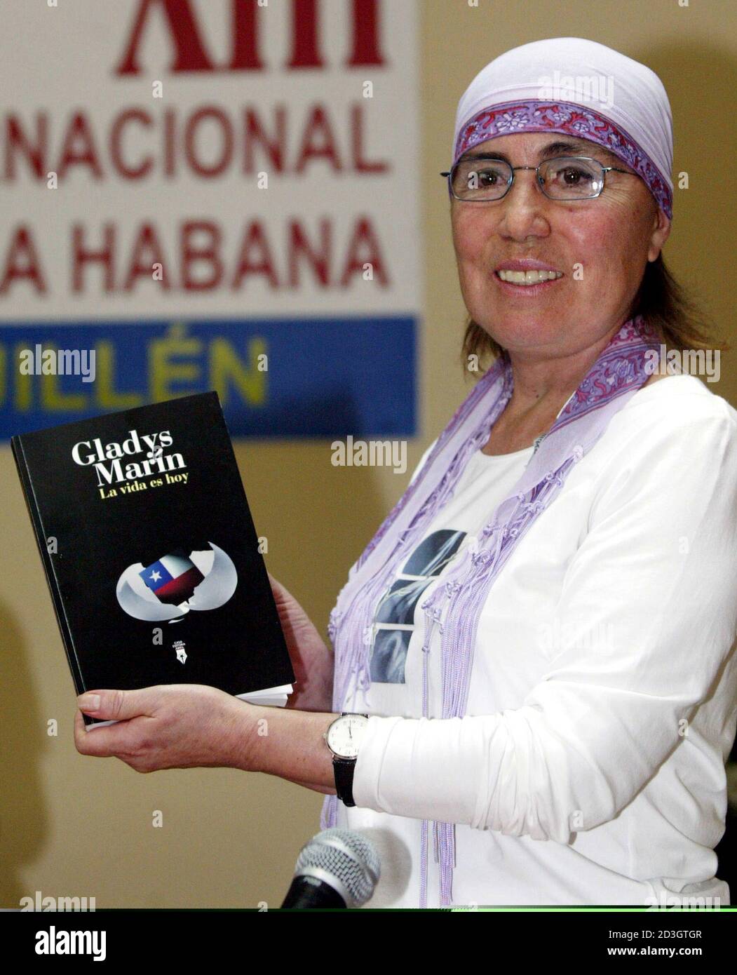 Gladys Marin, head of the Chilean Communist party, presents her book 
