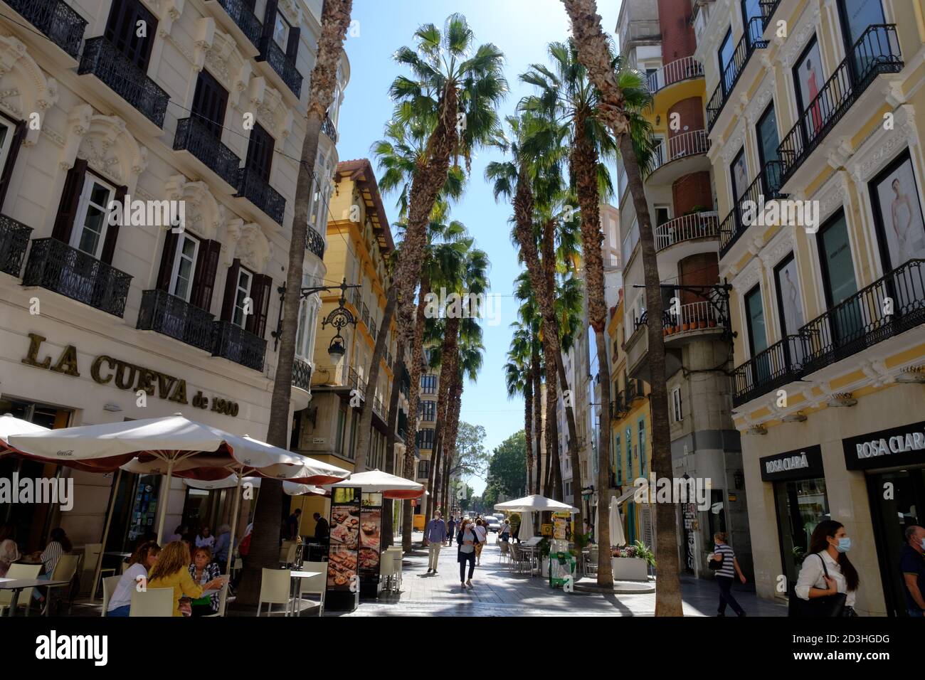 Calle Puerta del Mar, Málaga ciudad, Andalucía, Costa del Sol, España  Fotografía de stock - Alamy