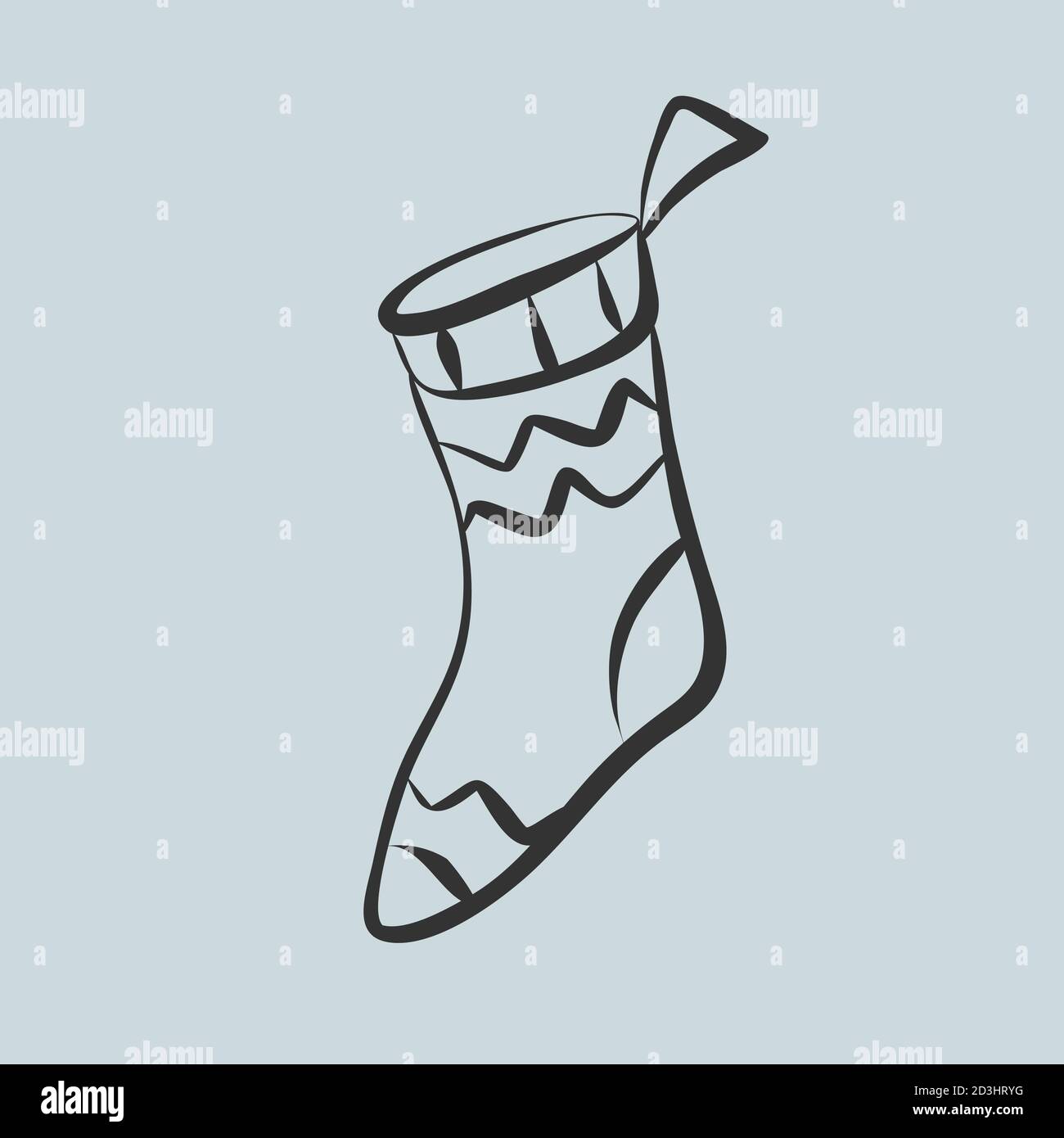 Calcetines de dibujos animados dibujados a mano alzada Imagen Vector de  stock - Alamy