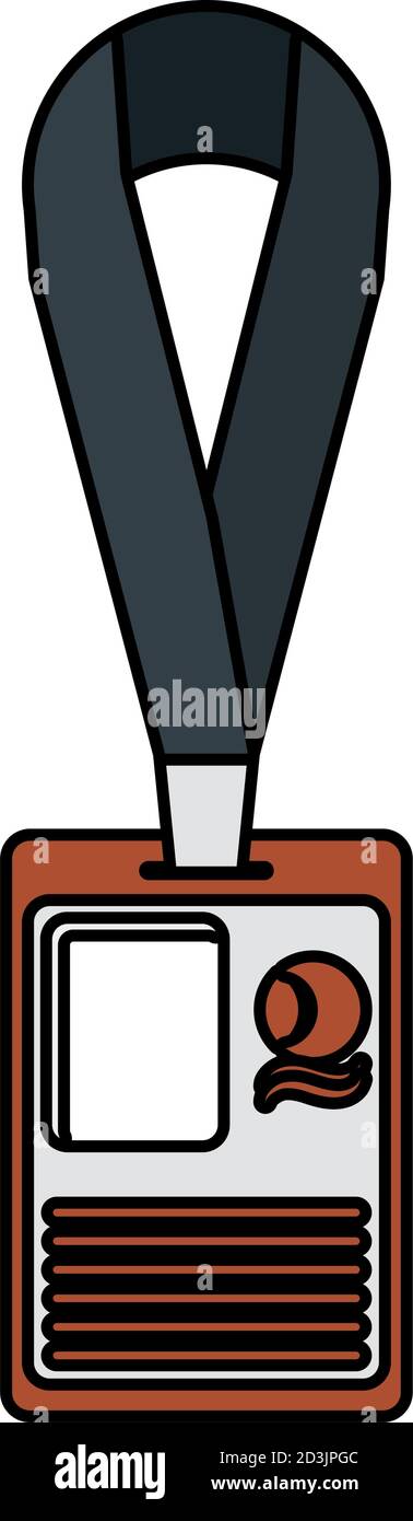 id distintivo colgante icono aislado vector ilustración diseño Imagen  Vector de stock - Alamy