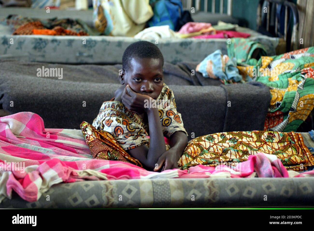 A Woman Whose Leg Was Amputated After She Trod On A Mine Recovers In A 