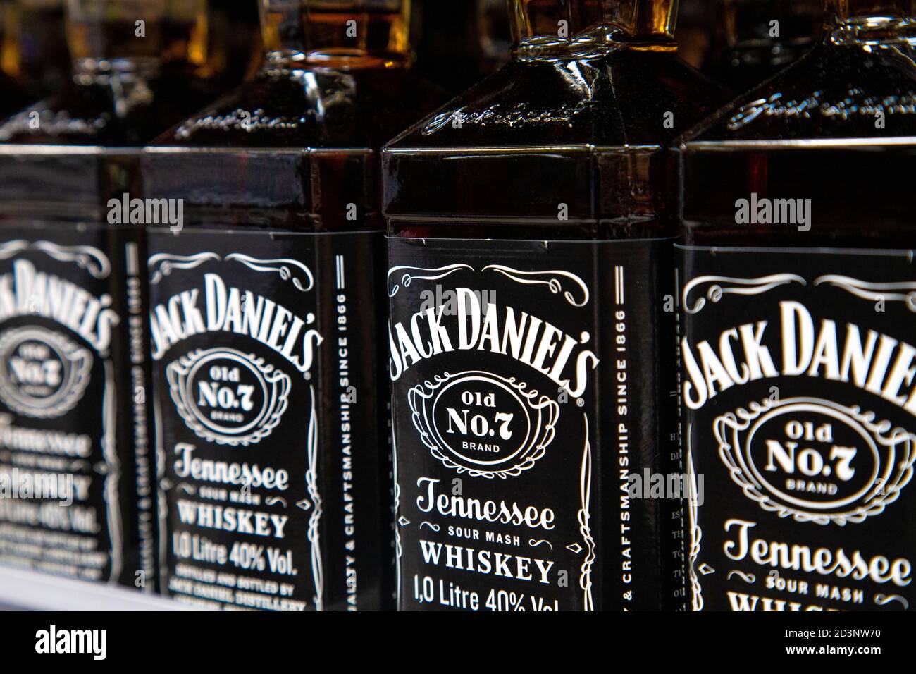 Jack Daniels Tennessee Whiskey No 7 www.alamy.es