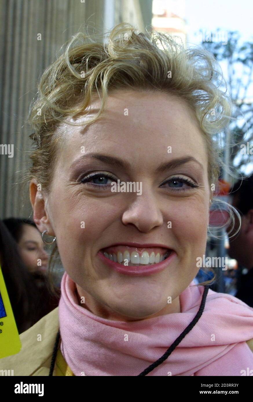 Actress Elaine Hendrix poses for photographers at the video and DVD premier  of Inspector Gadget 2 in Hollywood, March 8, 2003. Hendrix stars in the  movie that will be available only on