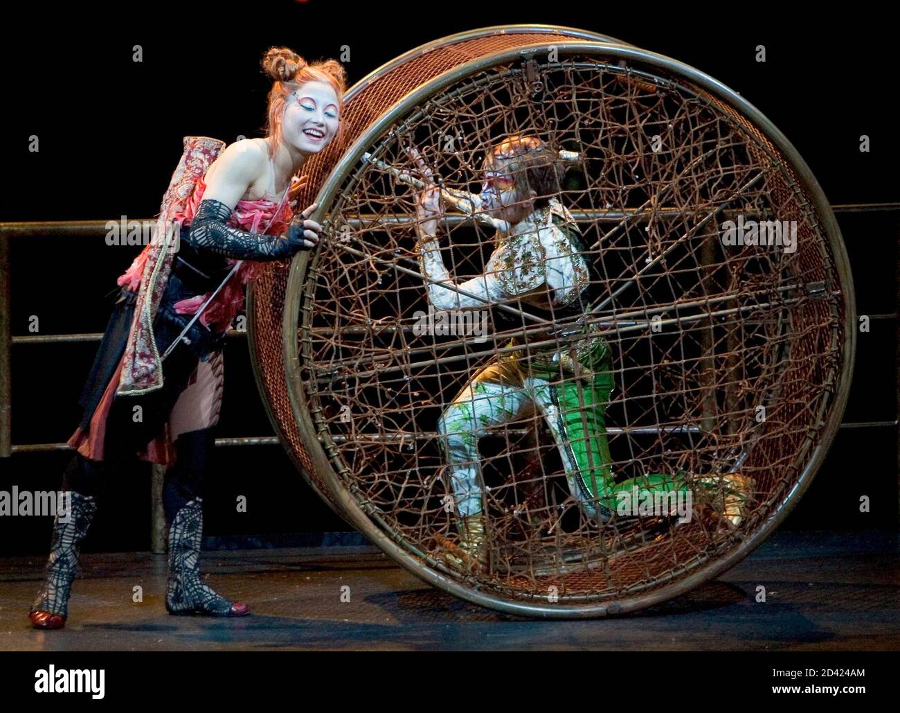 Noriko Takahashi and Cheri Tabushi Haight perform in a scene from Cirque du  Soleil's "Ka" at the MGM Grand in Las Vegas. Noriko Takahashi (L) and Cheri  Tabushi Haight perform in a