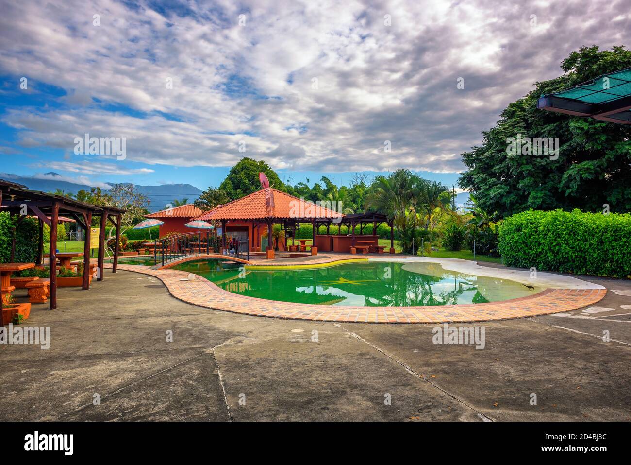 Hotel Rancho Leon situado cerca del Parque Nacional Manuel Antonio en Costa Rica Foto de stock