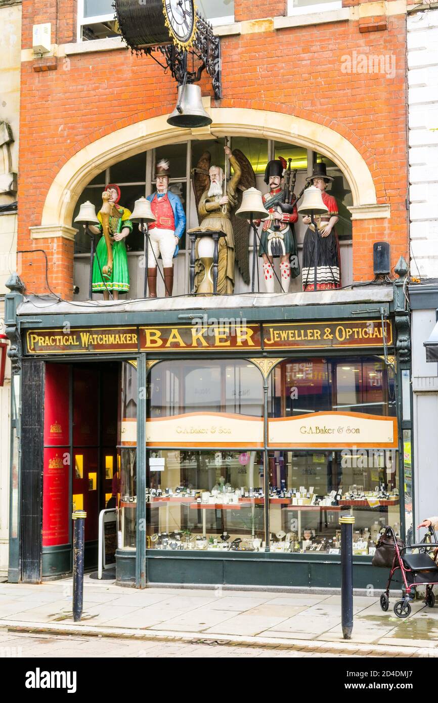 Baker Jeweler and Watchmaker, Gloucester, Reino Unido. Foto de stock