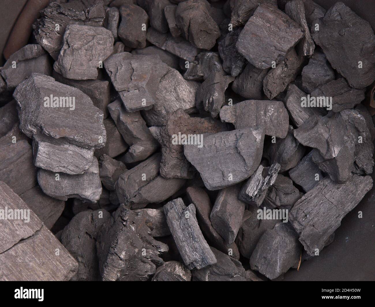 Carbón de madera a tanto alzado Foto de stock