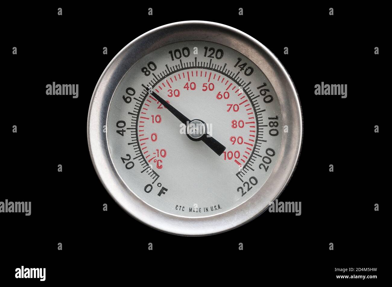 Termómetro mecánico de automoción cara que muestra 70 grados Fahrenheit  Fotografía de stock - Alamy