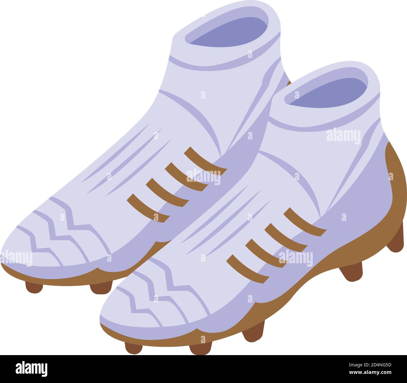 Botas con tacos de fútbol icono, estilo isométrico Imagen Vector de stock -  Alamy