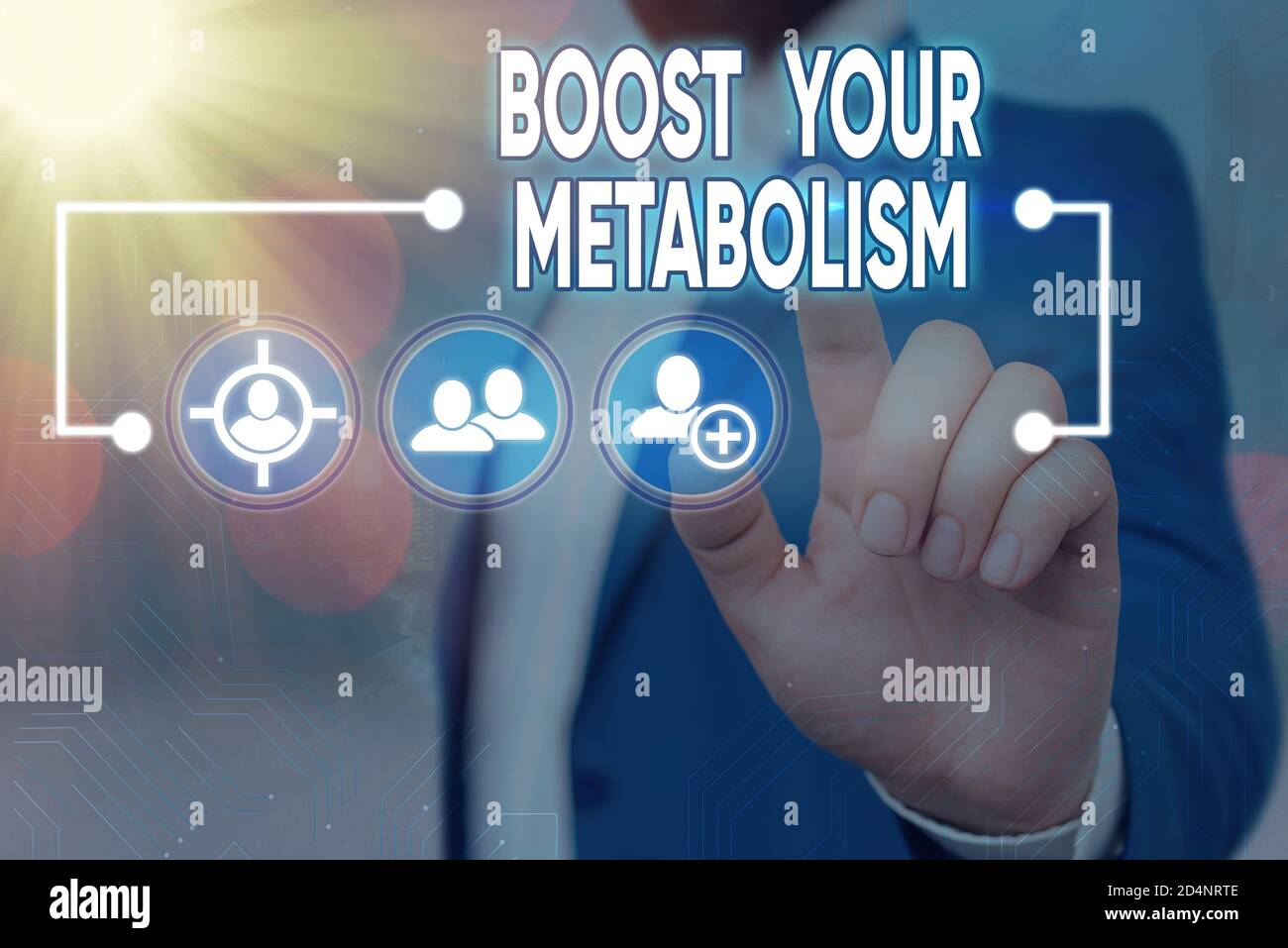 Texto de escritura incrementar el metabolismo. Concepto Significado acelera  la descomposición de los alimentos la ingesta de calorías de forma ovalada  de color blanco con rayas horizontales Fotografía de stock - Alamy