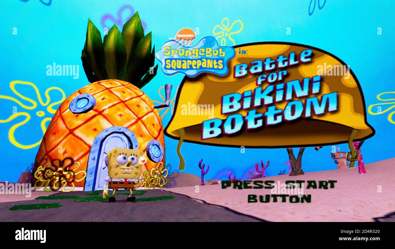 SpongeBob Squarepants - Battle for Bikini Bottom - Sony PlayStation 2 PS2 -  sólo para uso editorial Fotografía de stock - Alamy