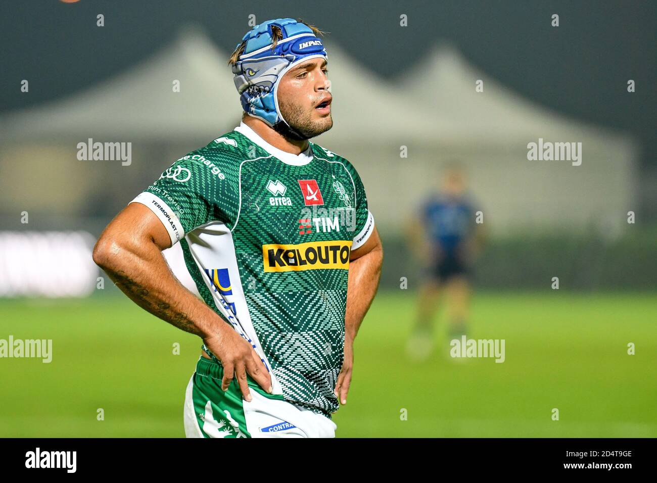 Ianmarco Lucchesi (Treviso) durante Benetton Treviso vs Leinster Rugby, Rugby Guinness Pro 14, Treviso, Italia, 10 Oct 2020 crédito: LM/Ettore Griffoni Foto de stock