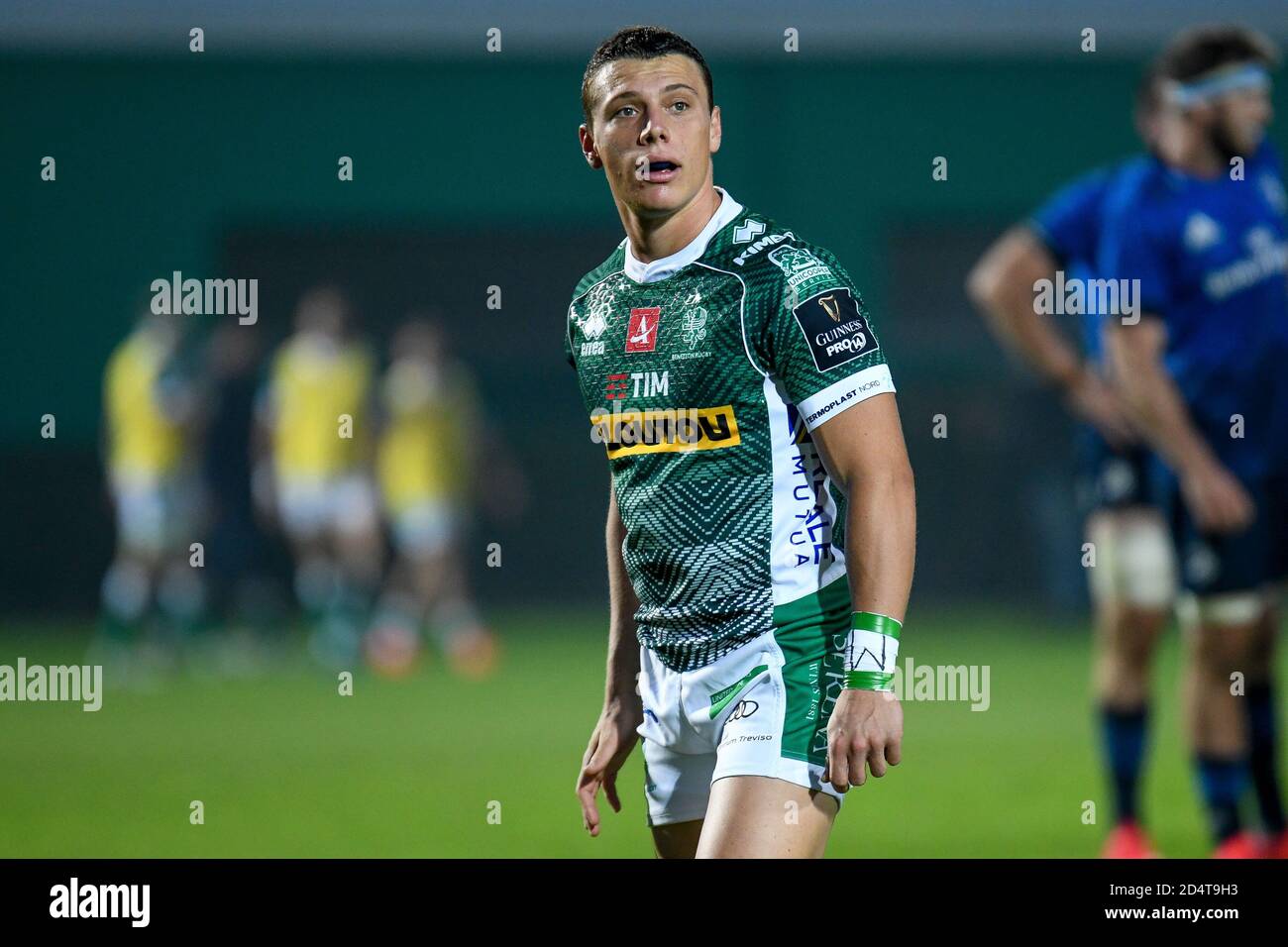 Aolo Garbisi (Treviso) durante Benetton Treviso vs Leinster Rugby, Rugby Guinness Pro 14, Treviso, Italia, 10 Oct 2020 crédito: LM/Ettore Griffoni Foto de stock