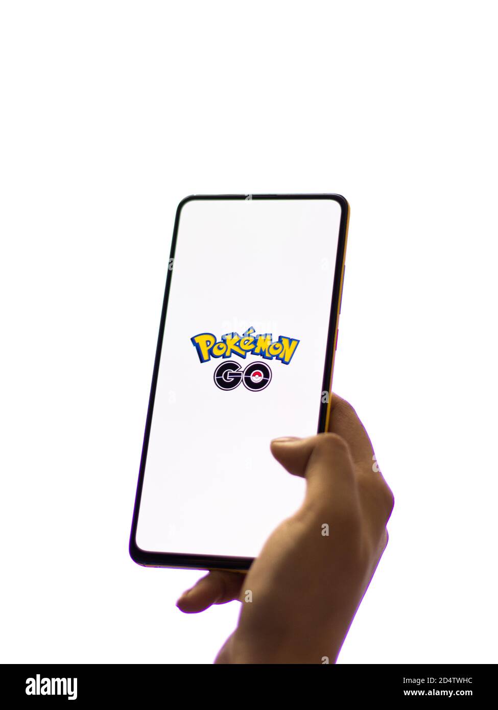 Assam, india - 11 de octubre de 2020 : logotipo de Pokemon go en pantalla  del teléfono imagen de stock Fotografía de stock - Alamy