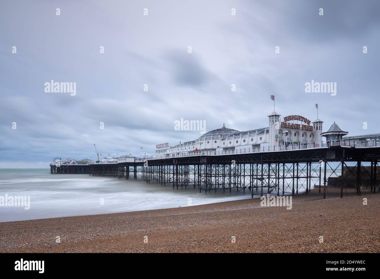 Brighton Pier, Brighton, East Sussex, Inglaterra, Reino Unido. Foto de stock