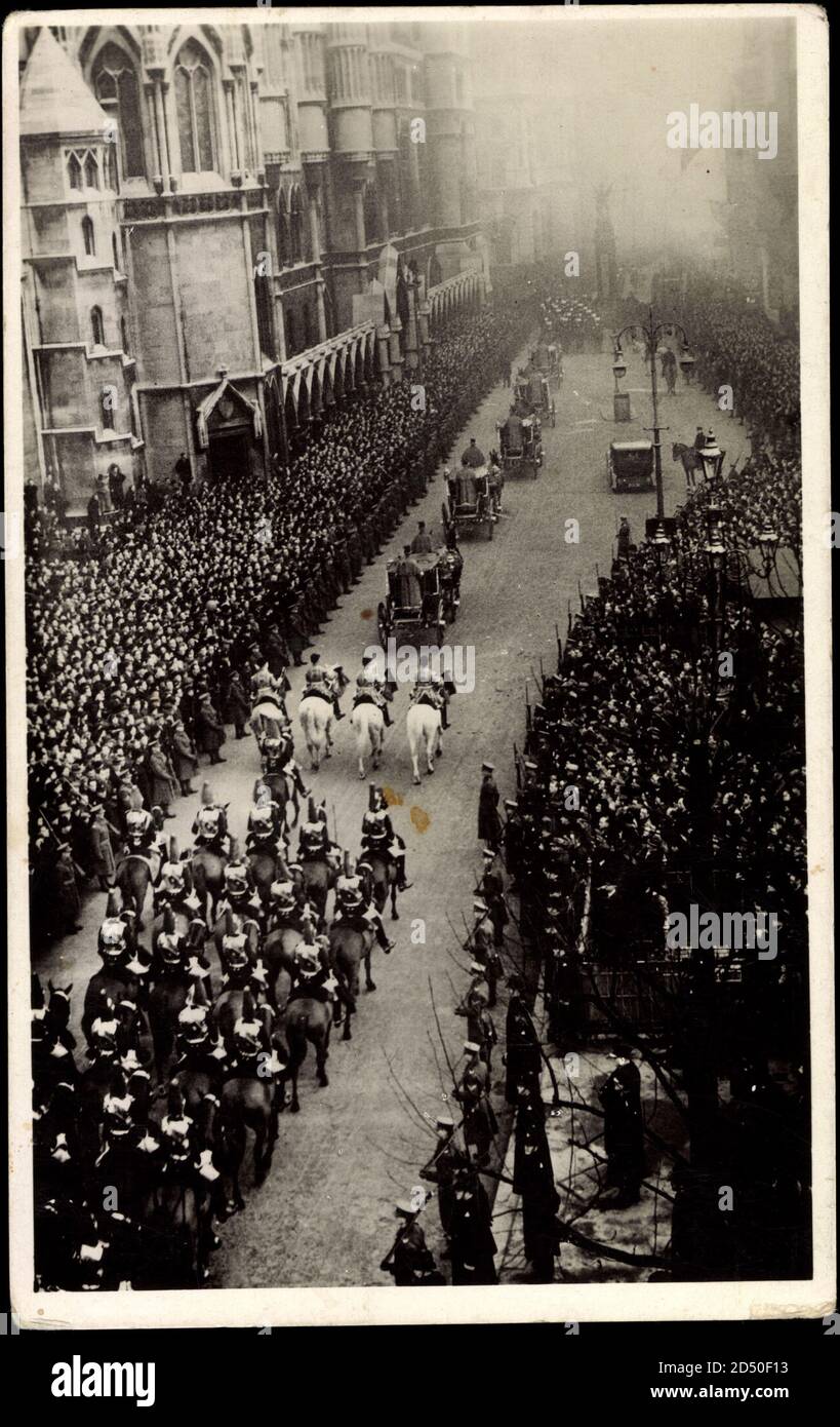Rey Eduardo VIII, 22 de enero de 1936, Procesión de Earl Marshal y Herald | uso en todo el mundo Foto de stock